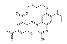 N-[2-[(2-chloro-4,6-dinitrophenyl)diazenyl]-5-(ethylamino)-4-(2-methoxyethoxy)phenyl]acetamide_68957-67-5