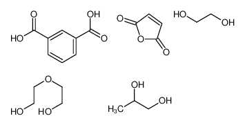 benzene-1,3-dicarboxylic acid,ethane-1,2-diol,furan-2,5-dione,2-(2-hydroxyethoxy)ethanol,propane-1,2-diol_68958-43-0
