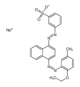 sodium,3-[[4-[(2-ethoxy-5-methylphenyl)diazenyl]naphthalen-1-yl]diazenyl]benzenesulfonate_68959-00-2