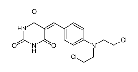 5-[[4-[bis(2-chloroethyl)amino]phenyl]methylidene]-1,3-diazinane-2,4,6-trione_68961-21-7