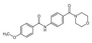 Benzamide, 4-methoxy-N-[4-(4-morpholinylcarbonyl)phenyl]-_68962-74-3
