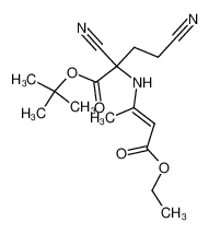 2,4-Dicyano-2-((E)-2-ethoxycarbonyl-1-methyl-vinylamino)-butyric acid tert-butyl ester_68970-71-8