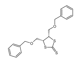 cis-4,5-Bis-(benzyloxymethyl)-1,3-dithiolan-2-thion_68973-03-5