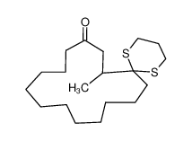 7-methyl-1,5-dithia-spiro[5.14]eicosan-9-one_68984-58-7