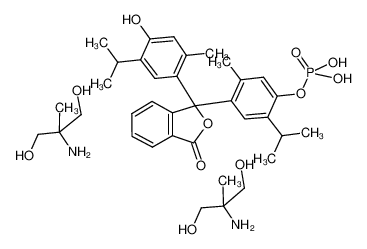 THYMOLPHTHALEIN MONOPHOSPHORIC ACID, DI-2-AMINO-2-METHYL-1,3-PROPANEDIOL SALT_68991-93-5