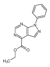 1-phenyl-1H-pyrazolo[3,4-d]pyrimidine-4-carboxylic acid ethyl ester_69001-56-5