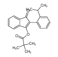 2,2-Dimethyl-propionic acid 2-(2-isopropyl-phenyl)-3-oxo-3H-inden-1-yl ester_69017-59-0