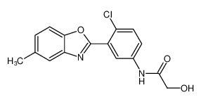 Acetamide, N-[4-chloro-3-(5-methyl-2-benzoxazolyl)phenyl]-2-hydroxy-_690231-33-5