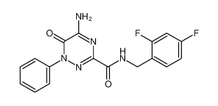 5-amino-N-(2,4-difluorobenzyl)-6-oxo-1-phenyl-1,6-dihydro-1,2,4-triazine-3-carboxamide_690232-80-5