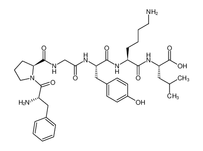 L-Leucine, L-phenylalanyl-L-prolylglycyl-L-tyrosyl-L-lysyl-_690235-93-9