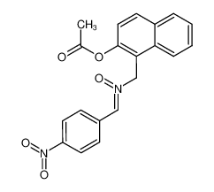 (Z)-N-((2-acetoxynaphthalen-1-yl)methyl)-1-(4-nitrophenyl)methanimine oxide_69025-36-1