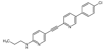 2-Pyridinamine, 5-[[5-(4-chlorophenyl)-2-pyridinyl]ethynyl]-N-propyl-_690263-19-5