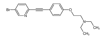 {2-[4-(5-bromo-pyridin-2-ylethynyl)-phenoxy]-ethyl}-diethyl-amine_690263-97-9