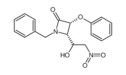 (3R,4S)-1-Benzyl-4-(1-hydroxy-2-nitro-ethyl)-3-phenoxy-azetidin-2-one_690269-42-2