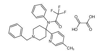 N-[1-benzyl-4-(5-methyl-2-pyridinyl)-4-piperidinyl]-2,2,2-trifluoro-N-phenylacetamide oxalate_690273-11-1