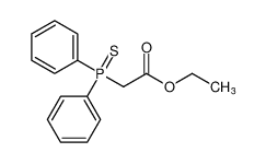 Acetic acid, (diphenylphosphinothioyl)-, ethyl ester_69039-09-4