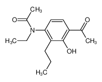 N-(4-acetyl-3-hydroxy-2-propylphenyl)-N-ethylacetamide_69049-66-7
