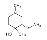 3c-aminomethyl-1,4-dimethyl-piperidin-4r-ol_69052-33-1