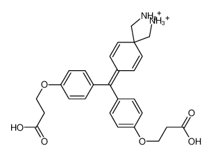[1-(azaniumylmethyl)-4-[bis[4-(2-carboxyethoxy)phenyl]methylidene]cyclohexa-2,5-dien-1-yl]methylazanium_69059-95-6