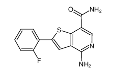 4-amino-2-(2-fluorophenyl)thieno[3,2-c]pyridine-7-carboxamide_690636-35-2
