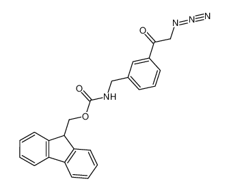[3-(2-Azido-acetyl)-benzyl]-carbamic acid 9H-fluoren-9-ylmethyl ester_690655-88-0