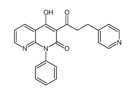 4-hydroxy-1-phenyl-3-(3-(pyridin-4-yl)propanoyl)-1,8-naphthyridin-2(1H)-one_690691-28-2