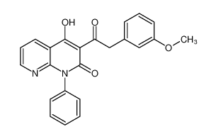 4-hydroxy-3-(2-(3-methoxyphenyl)acetyl)-1-phenyl-1,8-naphthyridin-2(1H)-one_690691-45-3