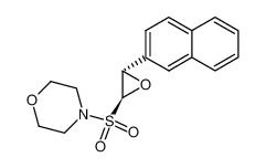 4-(trans-3-naphthalen-2-yl-oxiranesulfonyl)-morpholine_69083-70-1