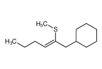 Cyclohexane, [(2Z)-2-(methylthio)-2-hexenyl]-_69084-61-3