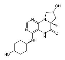(6aR,8R)-8-hydroxy-4-(((1r,4R)-4-hydroxycyclohexyl)amino)-6a,7,8,9-tetrahydropyrrolo[2,1-h]pteridin-6(5H)-one_690955-76-1