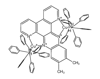[(PPh3)2Cu(μ-dipyrido[2,3-a:3',2'-c]-6,7-dimethylphenazine)](1+)_690958-77-1
