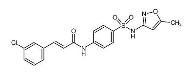 3-(3-chlorophenyl)-N-(4-(N-(5-methylisoxazol-3-yl)sulfamoyl)phenyl)acrylamide_690962-90-4