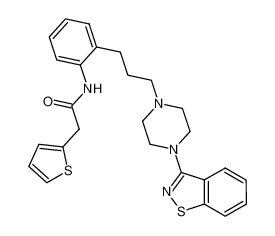 N-{2-[3-(4-1,2-benzisothiazol-3-yl-piperazin-1-yl)-propyl]-phenyl}-2-thiophen-2-yl-acetamide_690972-77-1