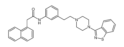 N-(3-(2-(4-(benzo[d]isothiazol-3-yl)piperazin-1-yl)ethyl)phenyl)-2-(naphthalen-1-yl)acetamide_690974-62-0