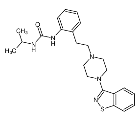 1-{2-[2-(4-1,2-benzisothiazol-3-yl-piperazin-1-yl)-ethyl]-phenyl}-3-isopropyl-urea_690975-73-6