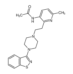 N-(2-(2-(4-(benzo[d]isothiazol-3-yl)piperazin-1-yl)ethyl)-6-methylpyridin-3-yl)acetamide_690978-14-4