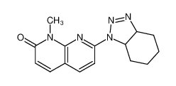 7-(3a,4,5,6,7,7a-hexahydro-benzotriazol-1-yl)-1-methyl-1H-[1,8]naphthyridin-2-one_69099-19-0