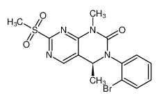 (S)-3-(2-bromophenyl)-1,4-dimethyl-7-(methylsulfonyl)-3,4-dihydropyrimido[4,5-d]pyrimidin-2(1H)-one_690995-27-8