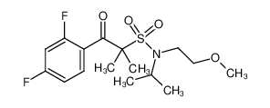 1-(2,4-difluorophenyl)-N-isopropyl-N-(2-methoxyethyl)-2-methyl-1-oxopropane-2-sulfonamide_691004-34-9