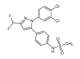 N-(4-(1-(3,4-dichlorophenyl)-3-(difluoromethyl)-1H-pyrazol-5-yl)phenyl)methanesulfonamide_691006-06-1