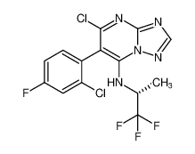 (R)-5-chloro-6-(2-chloro-4-fluorophenyl)-N-(1,1,1-trifluoropropan-2-yl)-[1,2,4]triazolo[1,5-a]pyrimidin-7-amine_691012-12-1