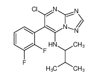 5-chloro-6-(2,3-difluorophenyl)-N-(3-methylbutan-2-yl)-[1,2,4]triazolo[1,5-a]pyrimidin-7-amine_691012-18-7