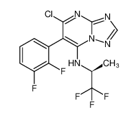 (S)-5-chloro-6-(2,3-difluorophenyl)-N-(1,1,1-trifluoropropan-2-yl)-[1,2,4]triazolo[1,5-a]pyrimidin-7-amine_691012-24-5