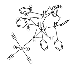 (1,1,1-tris((diphenylphosphino)methyl)ethane)Co(η3-P3)(Cr(CO)5)2_69102-14-3