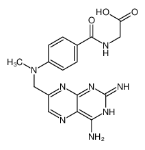 2-[[4-[(2,4-diaminopteridin-7-yl)methyl-methylamino]benzoyl]amino]acetic acid_69112-32-9