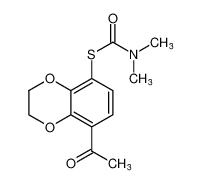S-(8-acetyl-2,3-dihydrobenzo[b][1,4]dioxin-5-yl) dimethylcarbamothioate_69114-74-5