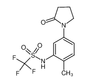 1-(3'-Trifluoromethanesulphonamido-4'-methyl-phenyl)-pyrrolidin-2-one_69131-81-3