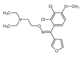 (2,3-Dichloro-4-methoxy)-phenyl 3-furyl O-(diethylaminoethyl)-ketone oxime_691345-24-1