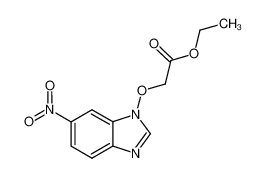 (6-nitro-benzoimidazol-1-yloxy)-acetic acid ethyl ester_691352-93-9