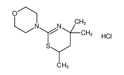 4-(4,4,6-trimethyl-5,6-dihydro-4H-1,3-thiazin-2-yl)morpholine hydrochloride_691358-97-1